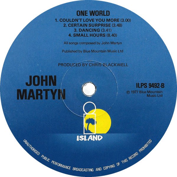 John Martyn - One World