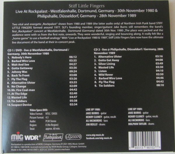 Stiff Little Fingers - Live At Rockpalast 1980 & 1989
