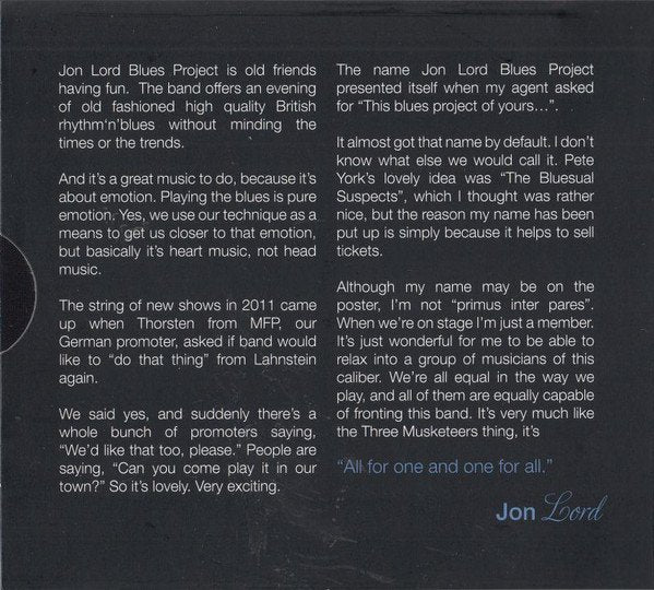 Jon Lord Blues Project - Live