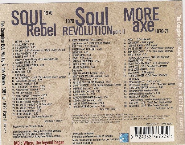 Bob Marley & The Wailers - The Complete Bob Marley & The Wailers 1967 To 1972 Part II