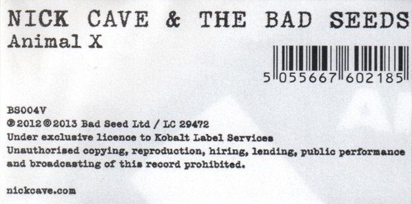 Nick Cave & The Bad Seeds - Animal X