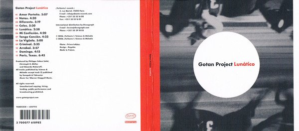 Gotan Project - Lunático