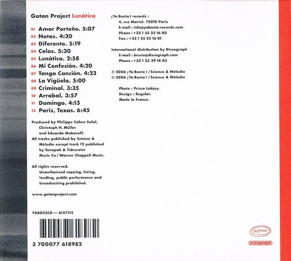 Gotan Project - Lunático
