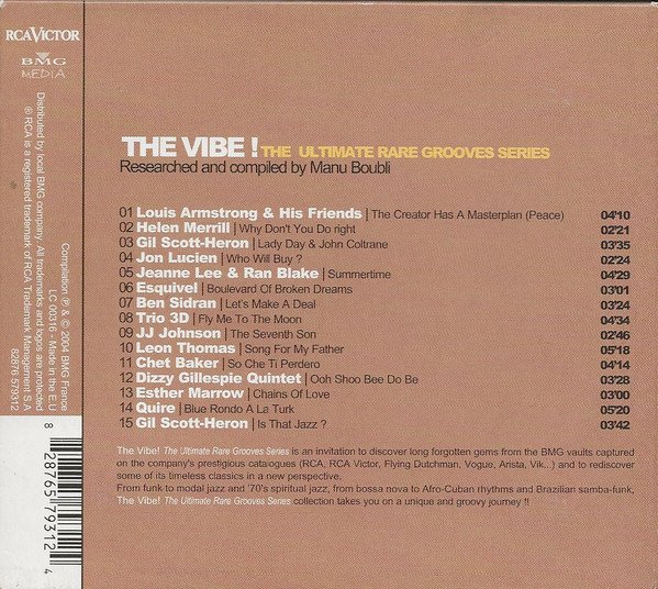 Various - The Vibe! The Ultimate Rare Grooves Series Vol. 05 Vocal Jazz, Poetry & Ballads