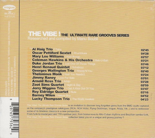 Various - The Vibe! The Ultimate Rare Grooves Series Vol. 10 Jazz & Bop De Paris