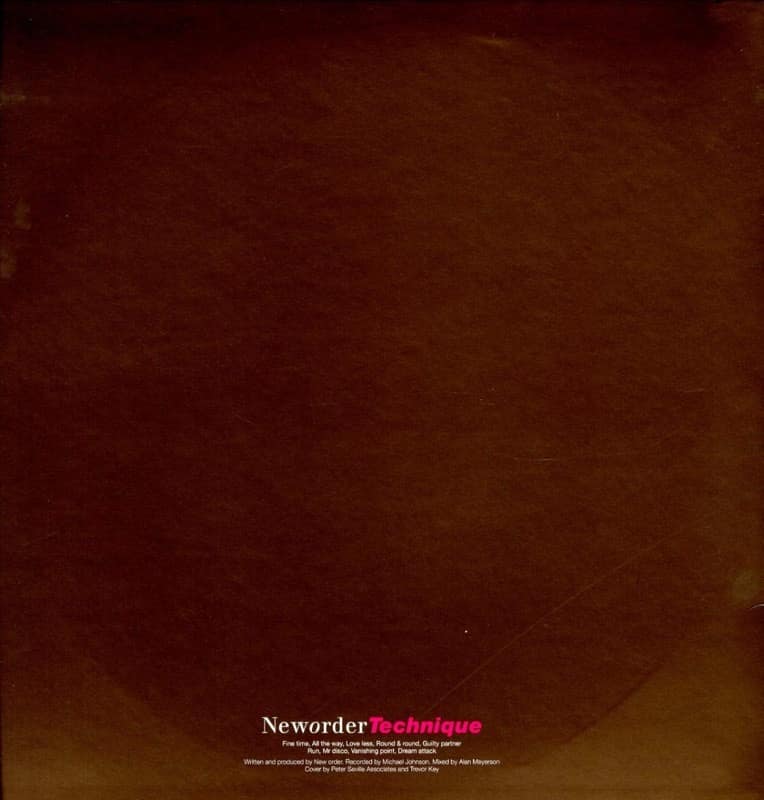 New Order- Technique