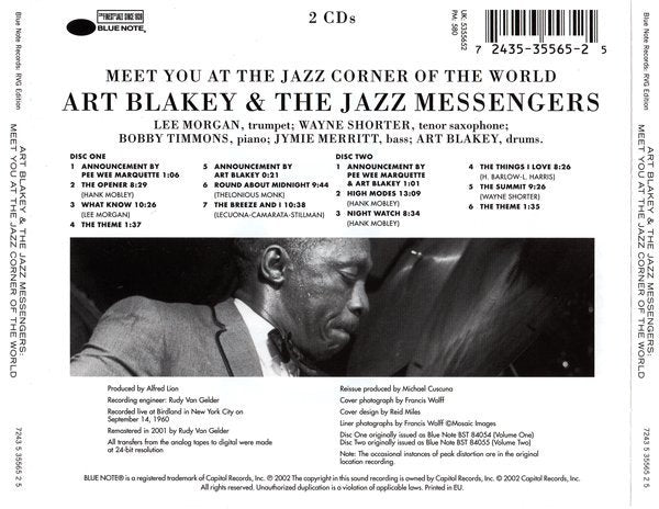 Art Blakey & The Jazz Messengers - Meet You At The Jazz Corner Of The World