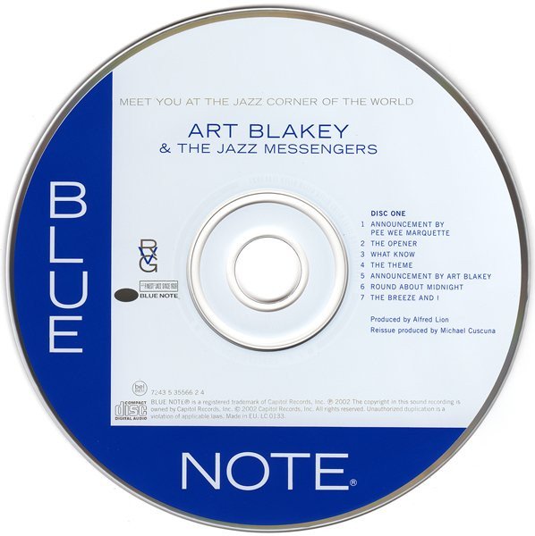 Art Blakey & The Jazz Messengers - Meet You At The Jazz Corner Of The World