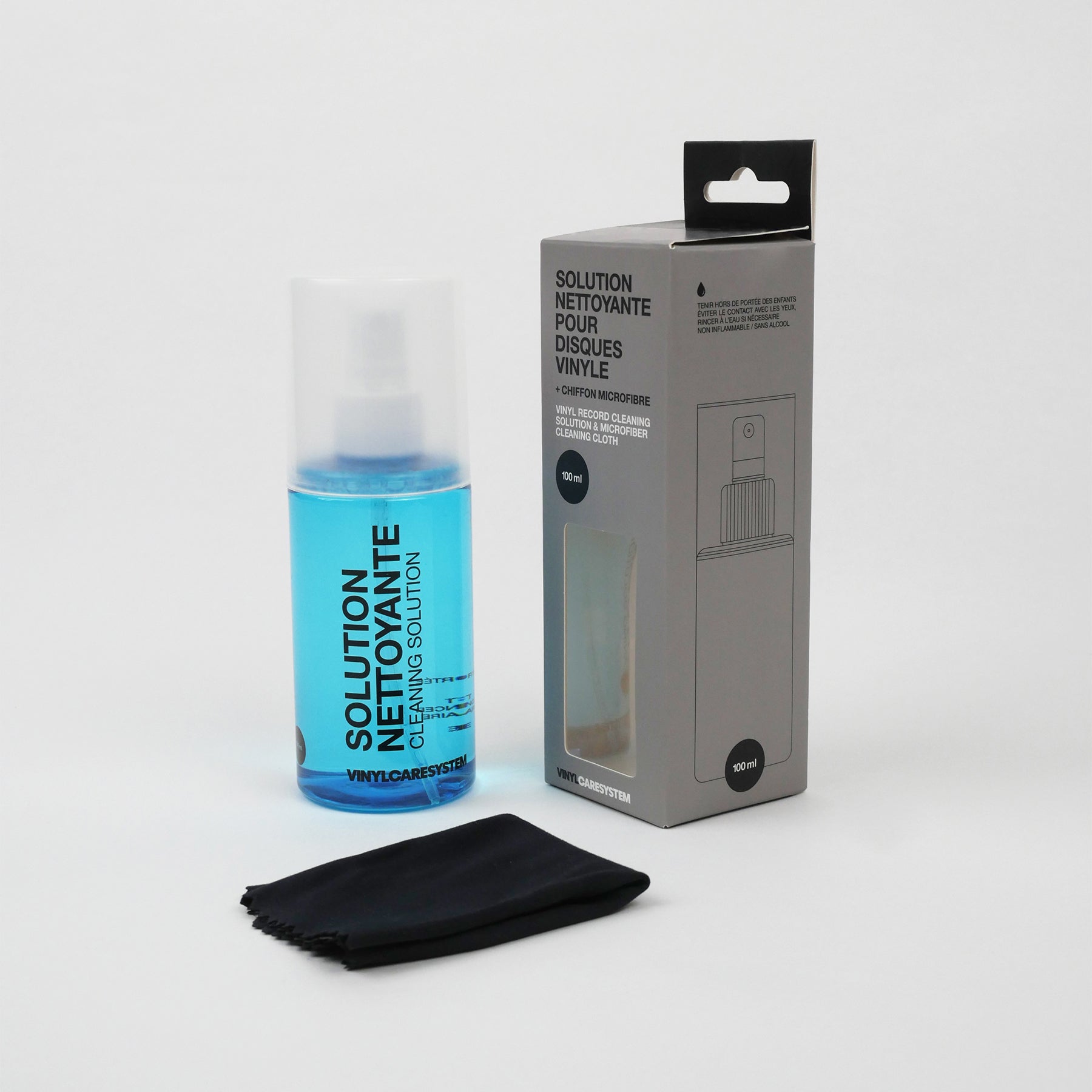Solution nettoyante + chiffon microfibre