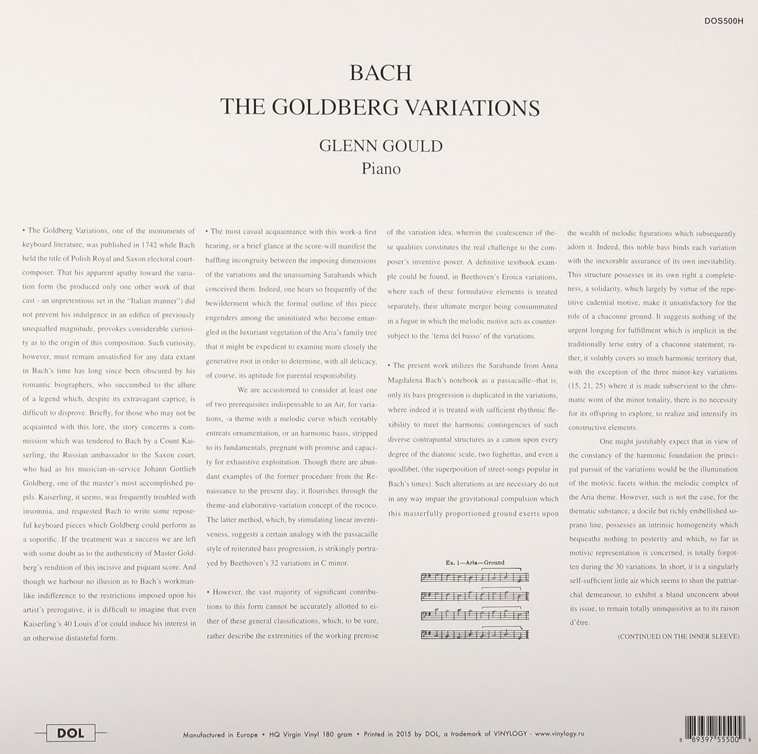 Bach*, Glenn Gould – The Goldberg Variations