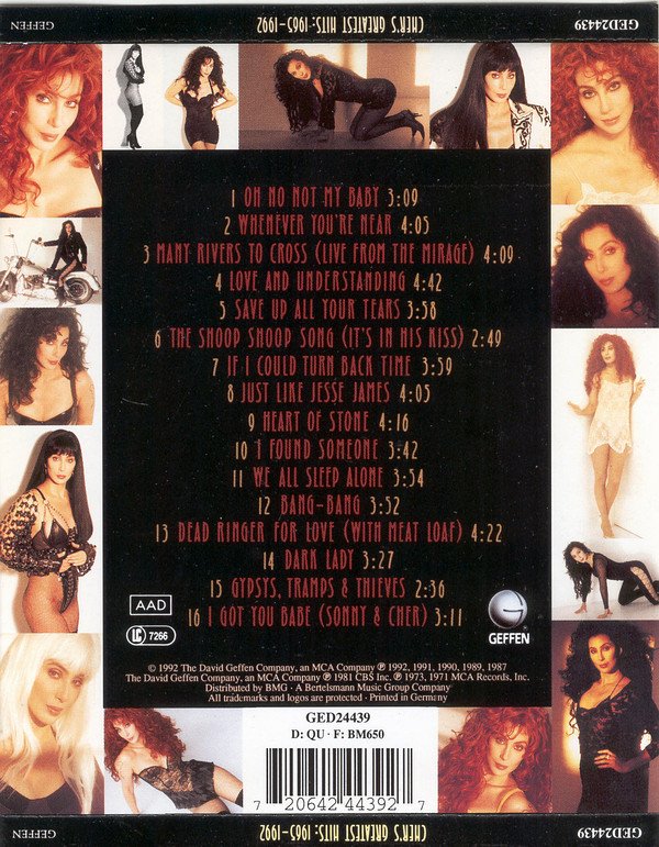 Cher - Cher’s Greatest Hits: 1965–1992