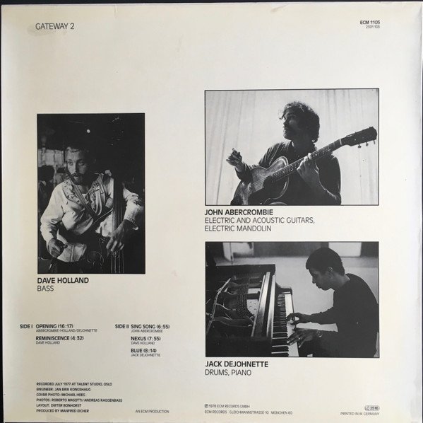 John Abercrombie, Dave Holland, Jack DeJohnette - Gateway 2