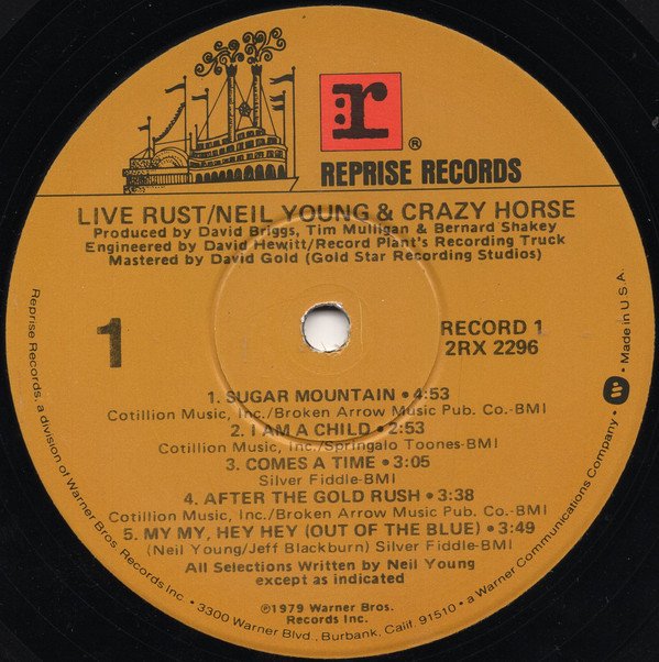 Neil Young & Crazy Horse - Live Rust