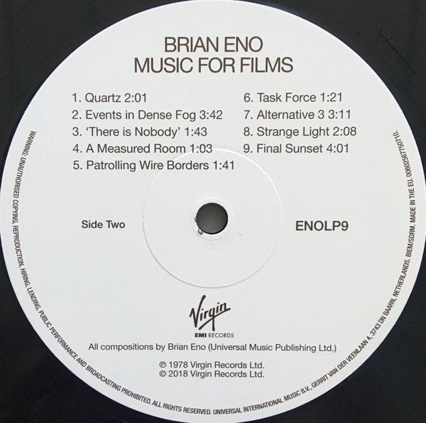 Brian Eno - Music For Films