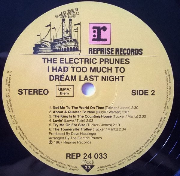 The Electric Prunes - I Had Too Much To Dream Last Night