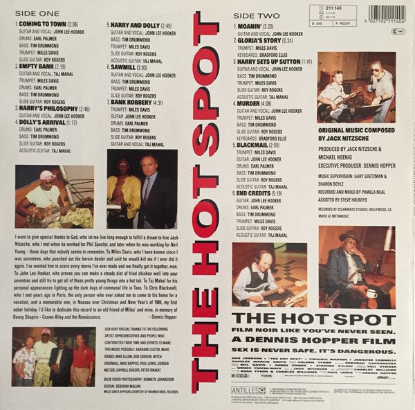 Jack Nitzche - The Hot Spot (Soundtrack)