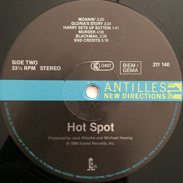 Jack Nitzche - The Hot Spot (Soundtrack)