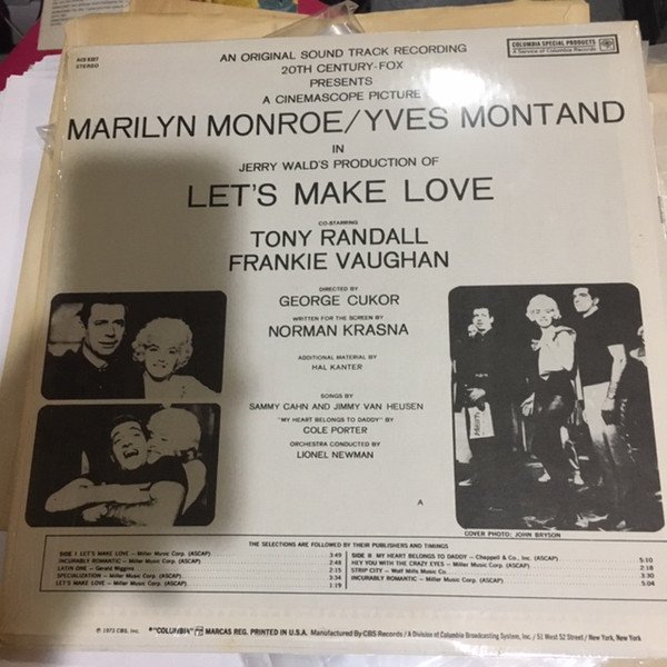 Marilyn Monroe / Yves Montand / Frankie Vaughan - Let's Make Love