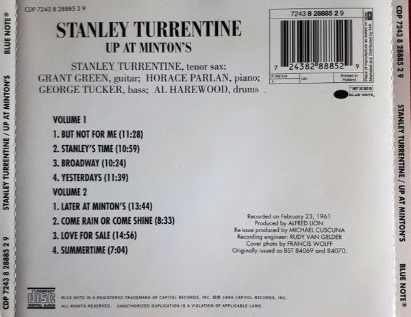 Stanley Turrentine - Up At Minton's