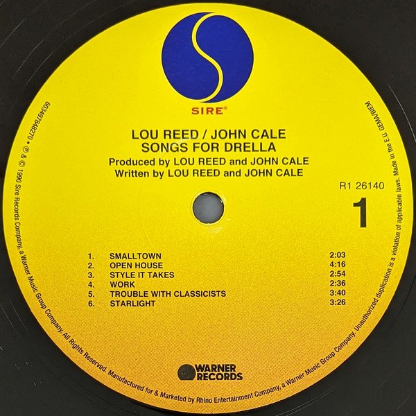 Lou Reed / John Cale - Songs For Drella