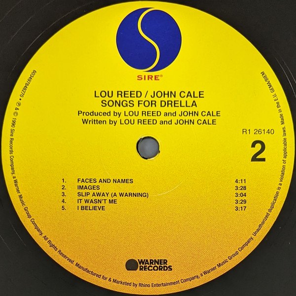 Lou Reed / John Cale - Songs For Drella