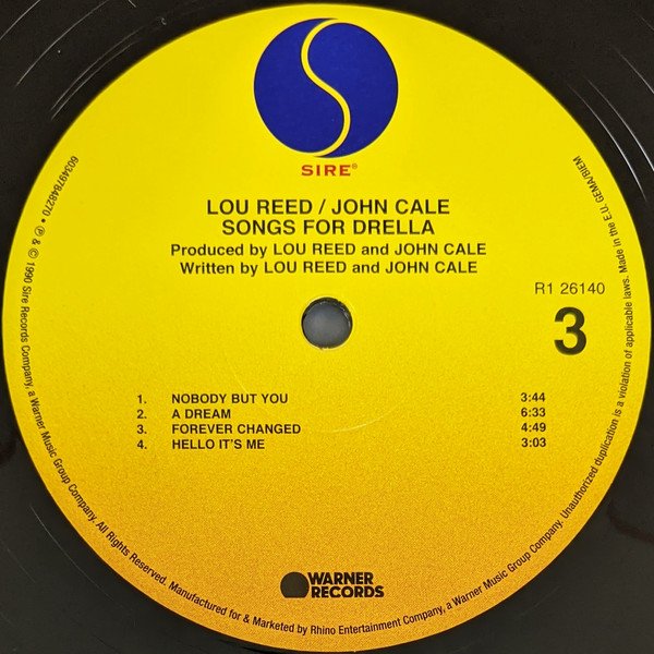 Lou Reed / John Cale - Songs For Drella