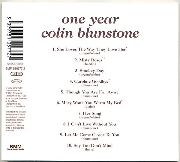 Colin Blunstone - One Year