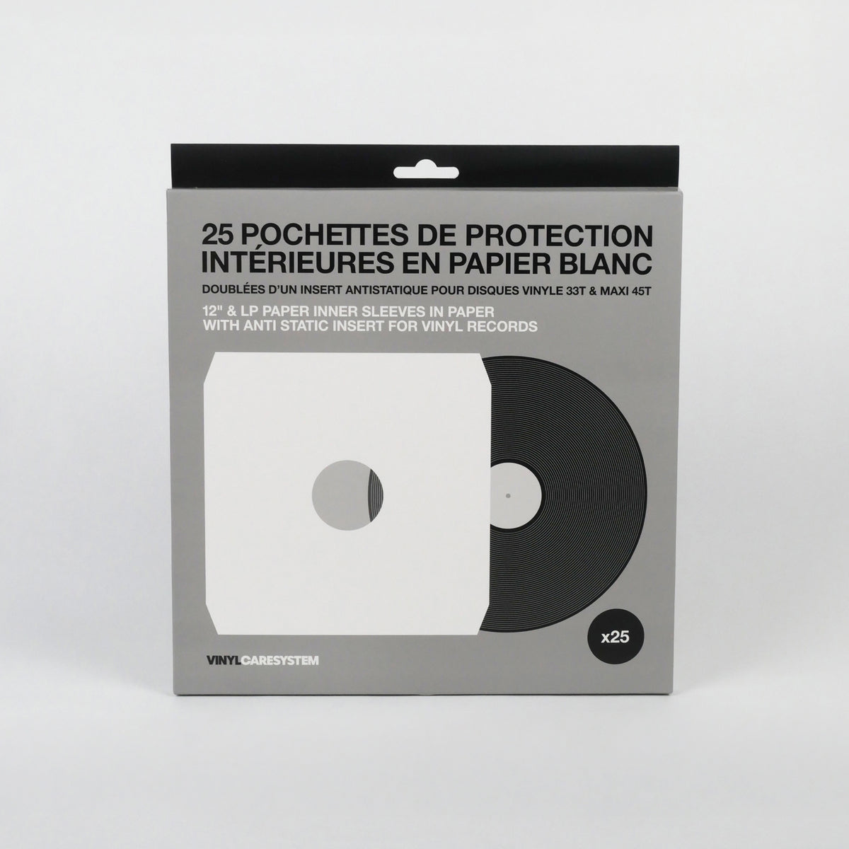25 pochettes de protection intérieures en papier blanc