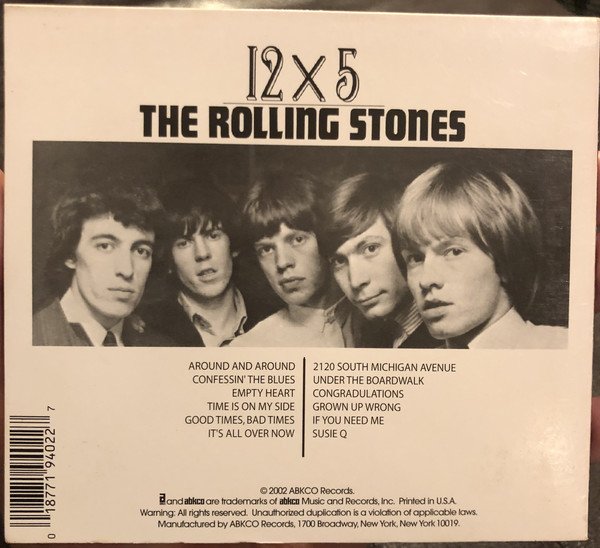 The Rolling Stones - 12 x 5