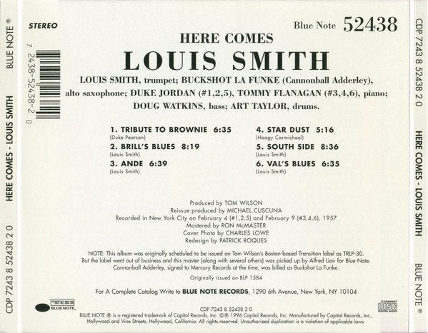 Louis Smith (2) - Here Comes Louis Smith