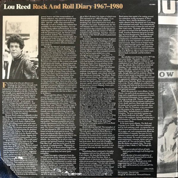 Lou Reed - Rock And Roll Diary 1967-1980