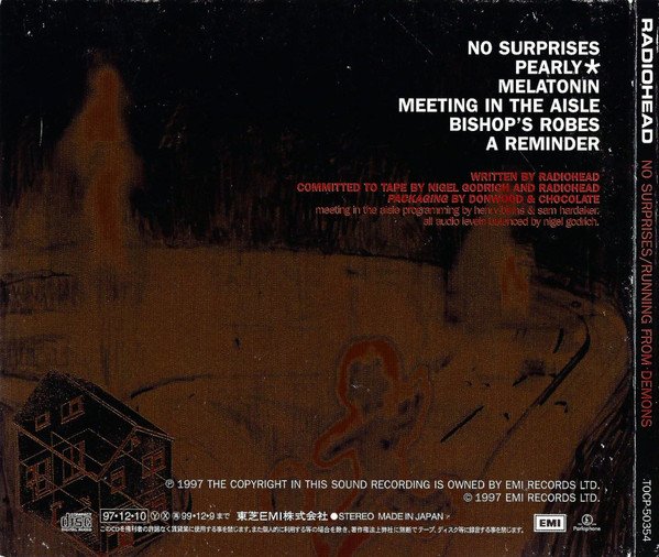 Radiohead = Radiohead - No Surprises / Running From Demons = ノーサプライゼス〜ランニング・フロム・ディーモンズ