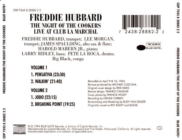 Freddie Hubbard - The Night Of The Cookers (Live At Club La Marchal)