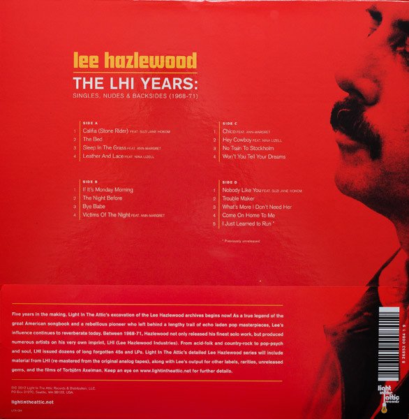 Lee Hazlewood - The LHI Years: Singles, Nudes &amp; Backsides (1968-71)