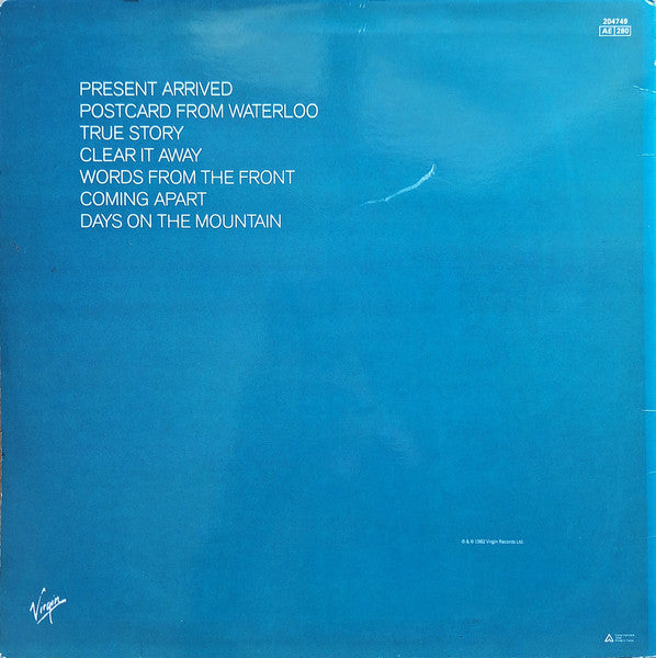 Tom Verlaine : Words From The Front (LP, Album)