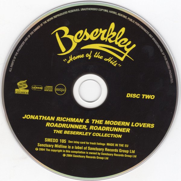 Jonathan Richman &amp; The Modern Lovers - Roadrunner, Roadrunner (The Beserkley Collection)