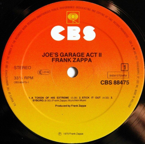 Frank Zappa - Joe's Garage Acts II & III