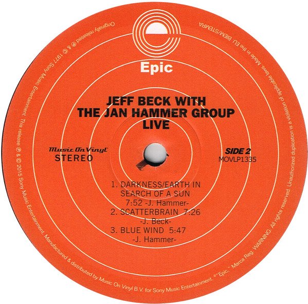 Jeff Beck - Jeff Beck with the Jan Hammer Group Live