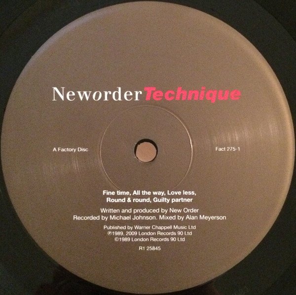 New Order- Technique