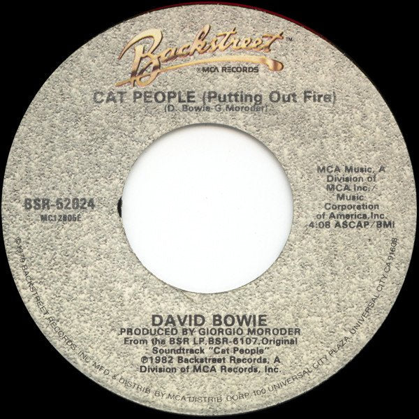 David Bowie Music By Giorgio Moroder - Cat People (Putting Out Fire) (From The Original Soundtrack)