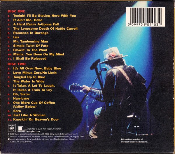 Bob Dylan - Live 1975 (The Rolling Thunder Revue)