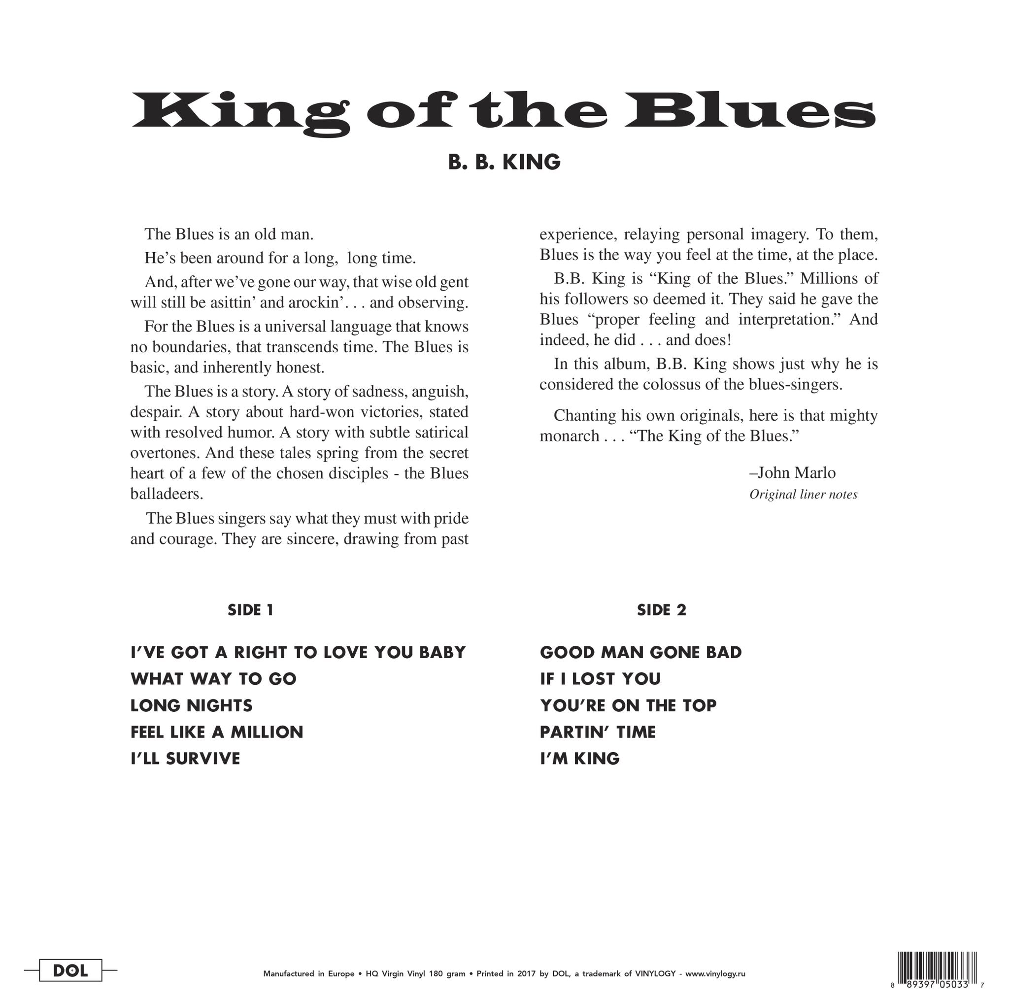 B.B. King - King of the Blues