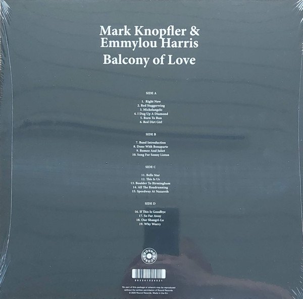 Mark Knopfler &amp; Emmylou Harris – Balcony Of Love