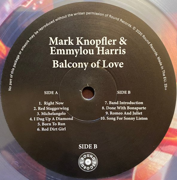 Mark Knopfler &amp; Emmylou Harris – Balcony Of Love