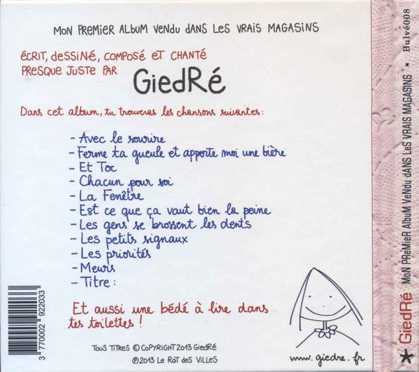 Giedre – Mon Premier Album Vendu Dans Les Vrais Magasins