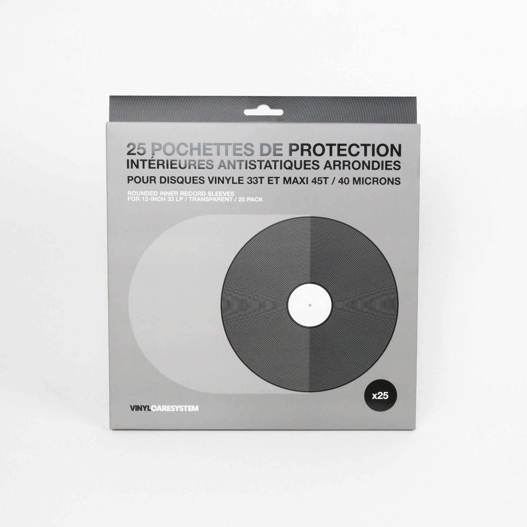25 pochettes de protection intérieures antistatiques arrondies