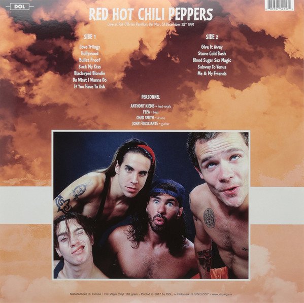 Red Hot Chili Peppers – Live At Pat O'Brien Pavilion, Del Mar, CA December 28th 1991