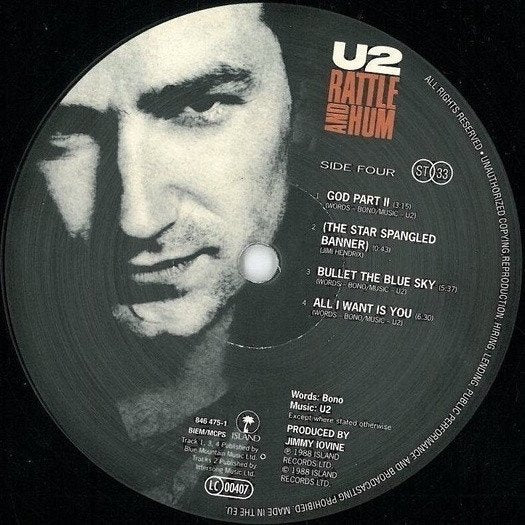 U2 – Rattle And Hum