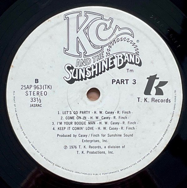 KC &amp; The Sunshine Band ‎– Part 3