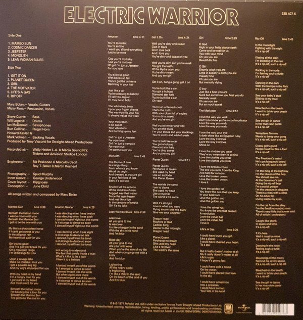 T. Rex ‎– Electric Warrior